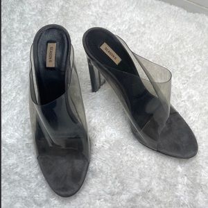 YEZZY Gray Season 6 Smoky Pvc Mules Pumps